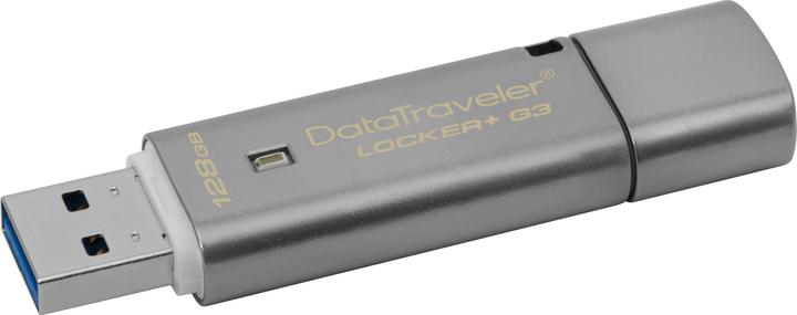 Produktbild Kingston DataTraveler Locker+ G3 (128 GB, USB-A)