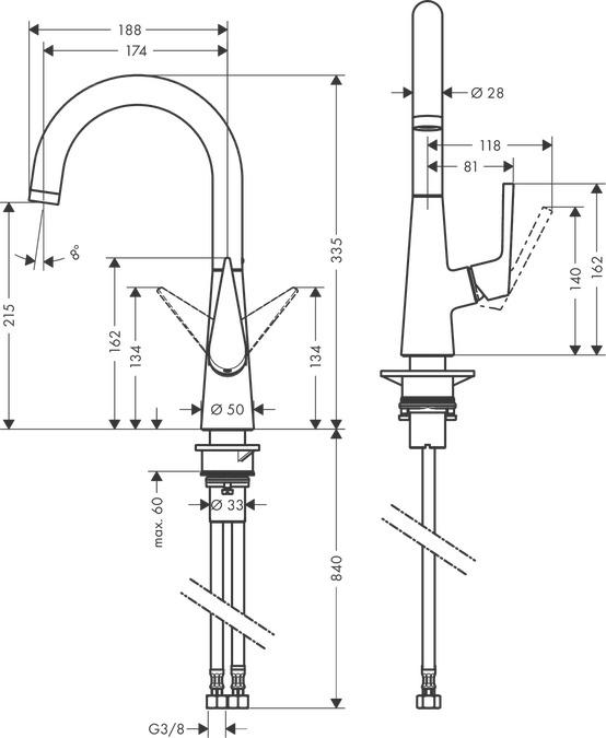 Productafbeelding hansgrohe Talis S Chroom