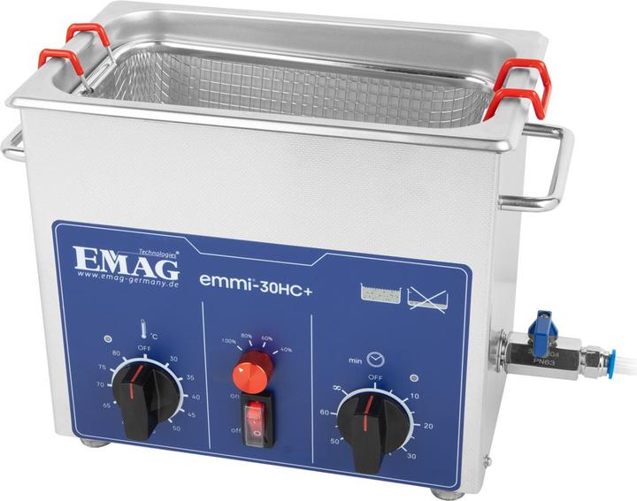 Emag Emmi-30HC Plus Nettoyeur à ultrasons universel 180 W 3.2 l avec chauffage (40 kHz, 3000 ml)