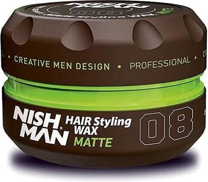 Produktbild Nishman Nish Man Hair Styling Gel Wax Matte 08 Brown 150ml (Haargel, 150 ml)