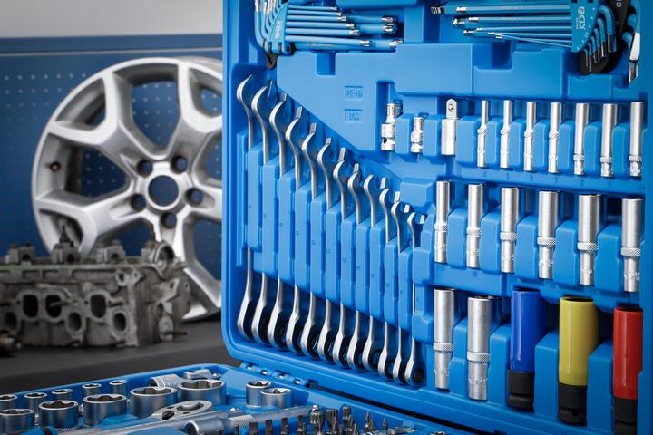 Produktbild BGS Steckschlüssel-Satz Wellenprofil Antrieb 6,3 mm (1/4") / 10 mm (3/8") / 12,5 mm (1/2") 218-tlg.