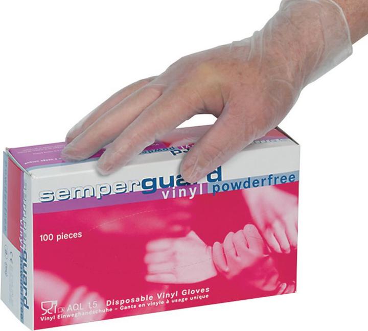 Produktbild Semperguard Einweg-Vinyl-Handschuh (S)