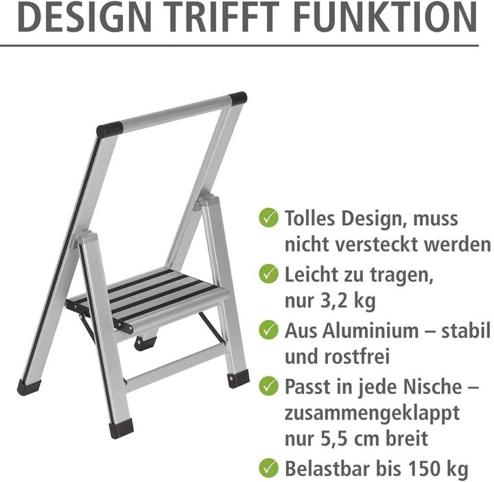 Produktbild Wenko Haushaltsleiter (Trittleiter, 44 cm)