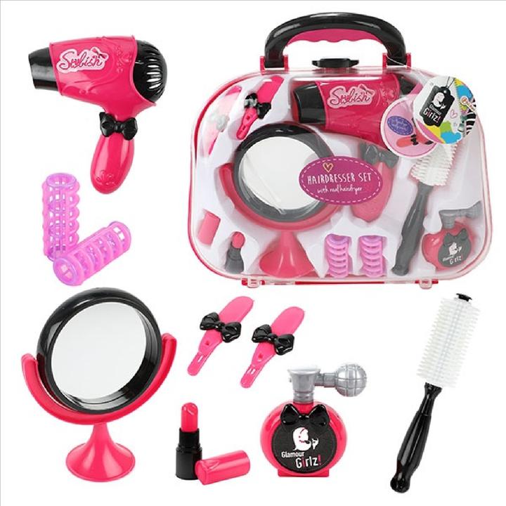 Image du produit Toi-Toys Kit de coiffure Glamour Shine avec sèche-cheveux fonctionnel