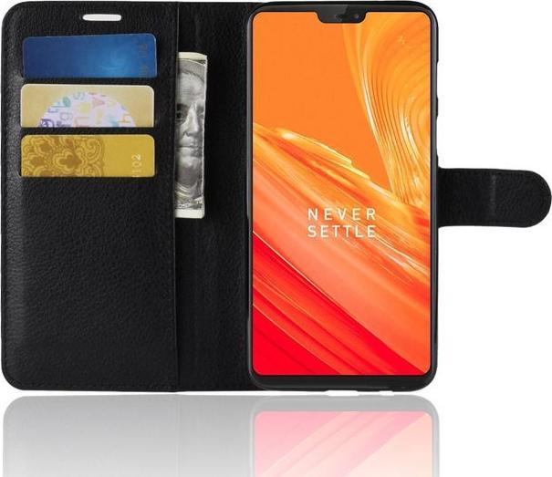 Actual product image MU Classic Litchi Leather Bookcover Series (OnePlus 6)