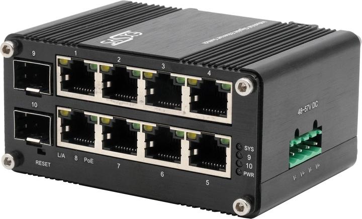 Produktbild Exsys Web-Managed Mini PoE+ Switch 8x 1 Gbit/s + 2x SFP (10 Ports)