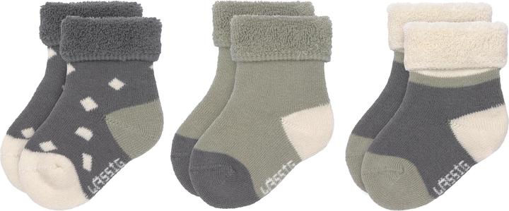 Produktbild Lässig Baby-Socken Newborn 3 Stk. Olive / Gr. 15-18 (3er Pack, 15 - 18)