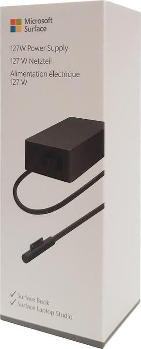 Actual product image Microsoft Surface 127W power supply for business (CH, DE, AT, FR, BEL, NLD, Eng. Intl.) (127 W)