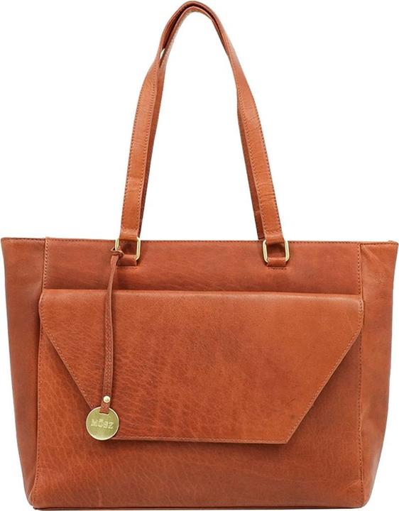 Produktbild Môsz Mosz Laptop -Tasche / Werkas Damen - 15,6 Zoll - Leder - Denise - Cognac (15.60")