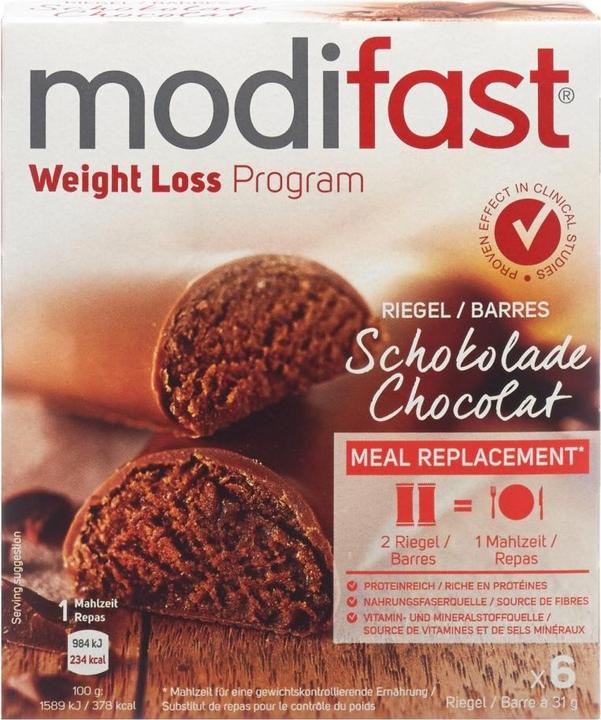 Produktbild Modifast Riegel (Schokolade, 6 Stk., 200 g)