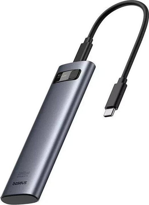 Actual product image Baseus FlyJoy Series SSD Enclosure (M.2 NVMe) Space Grey (M.2 2230)