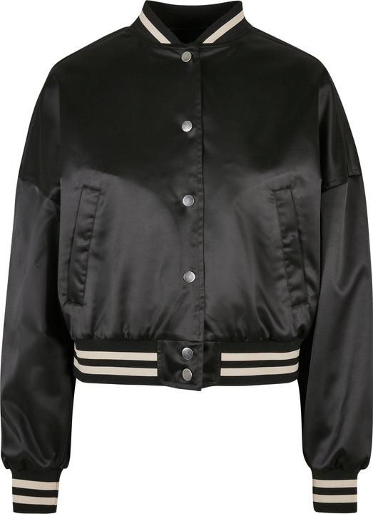 Actual product image Urban Classics Ladies Short Oversized Satin College Jacket (5XL)