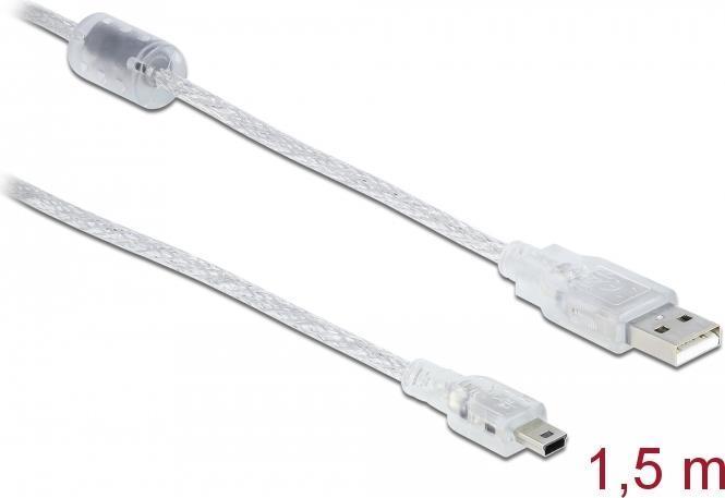 Image du produit Delock USB-A - USB Mini-B (1.50 m, USB 2.0)