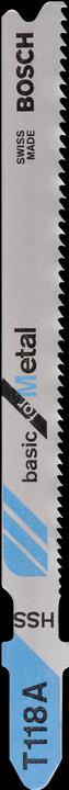 Produktbild Bosch Zubehör Stichsägeblatt HSS, T 118 A Basic for Metal