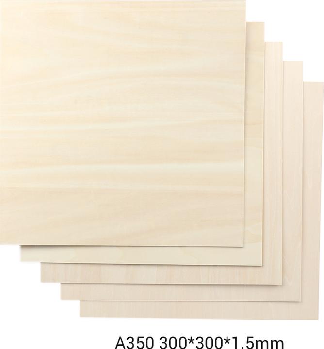Snapmaker 2.0 Material Lindenholz A350 5er Pack / Basswood Sheet (Zubehör)