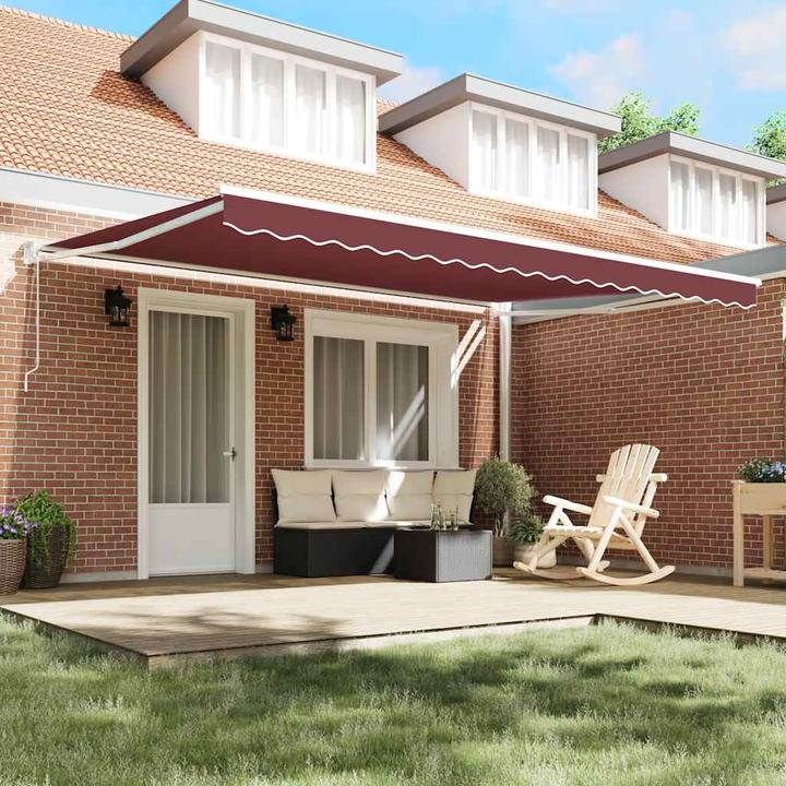 Image du produit VidaXL Store banne Store solaire automatique Bourgogne rouge 450x300cm (4.50 m)