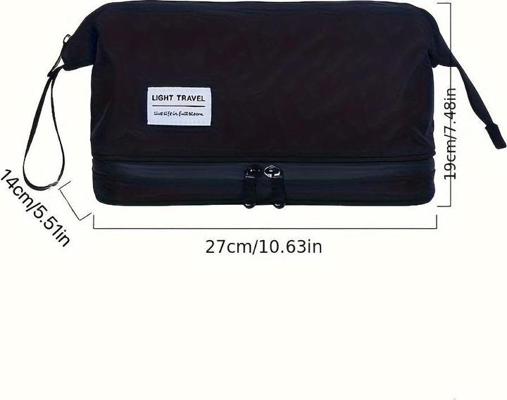 Actual product image Only-Bags.Store Large capacity travel toiletry bag with multiple compartments, for business trips and gifts