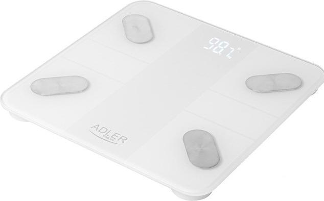Immagine prodotto Adler Bilancia pesapersone intelligente | AD 8186w | Peso massimo (capacità) 180 kg | Precisione 100 g | (180 kg)