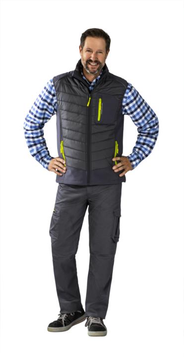 Actual product image Planam Stretchline winter waistcoat anthracite size 4XL (4XL)