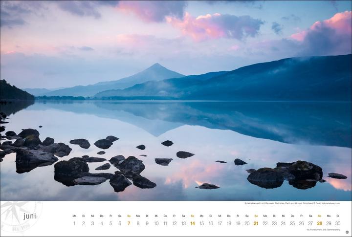 Actual product image Schottland Globetrotter Kalender 2026 - Von wilden Küsten, Seen und Bergen (Hardcover, German)