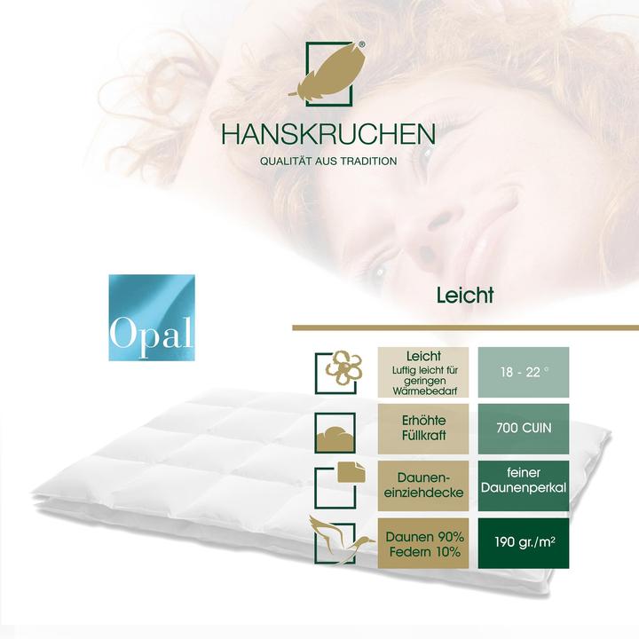 Actual product image Hanskruchen Opal (770 g, 200 x 200 cm)