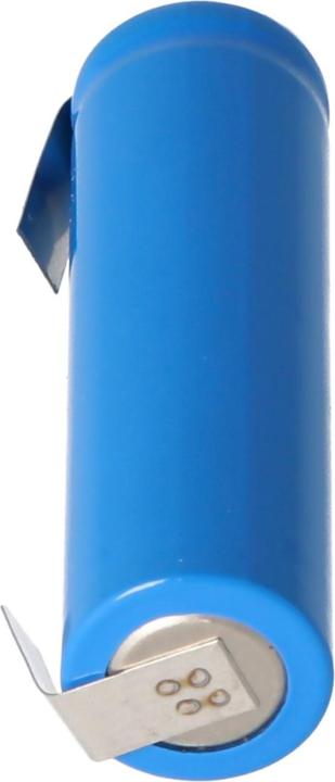 Actual product image AccuCell Rechargeable battery IFR 14500 AA with head unprotected, with soldering lugs U-shape (1 pcs., 600 mAh, Rechargeable battery)