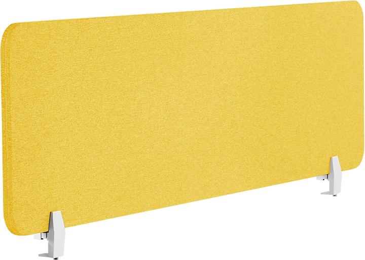 Image du produit Beliani Cloison de bureau jaune moutarde 160 x 40 cm WALLY (160 x 40 cm)