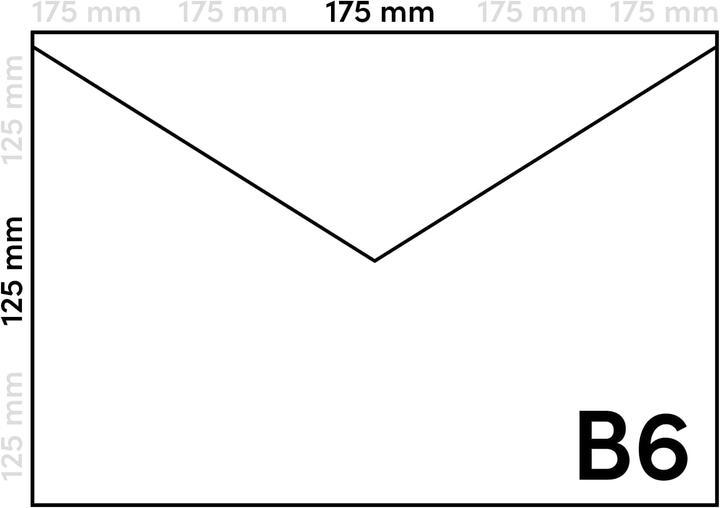 Produktbild Netuno Briefumschläge DIN B6 (500 Stück, ohne Fenster) (500 x)