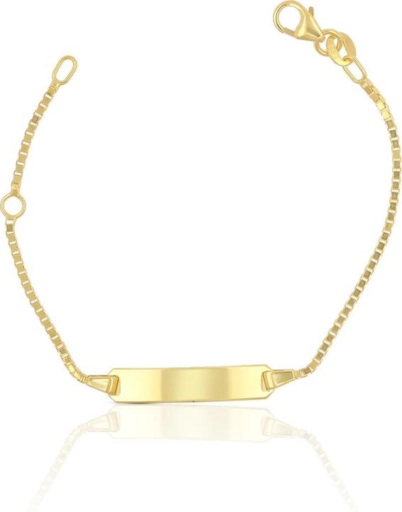 Immagine prodotto Muau Bracciale con badge (14 cm, Oro giallo 750/18 carati)