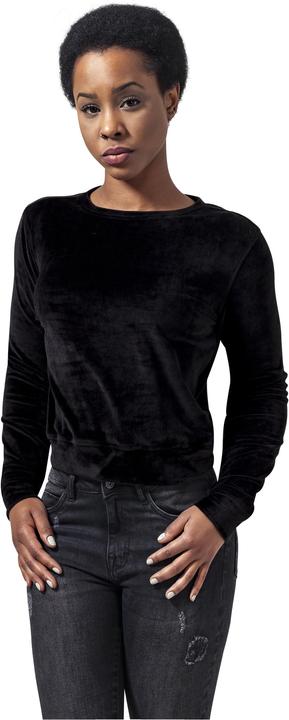 Immagine prodotto Urban Classics Girocollo corto da donna in velluto (XS)