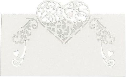 Produktbild MU Style Tischkarten Hochzeit 9x9 cm (50er Set)