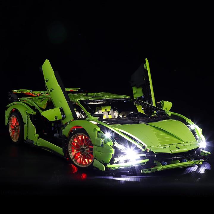 Actual product image BrickBling LED light set for LEGO Lamborghini Sián FKP 37 (42115) incl. remote control