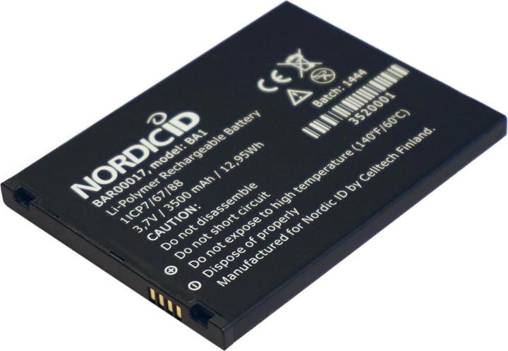Actual product image Nordic ID Medea Std Li-polymer battery (3500 mAh)