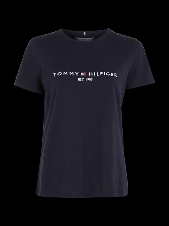Immagine prodotto Tommy Hilfiger Maglietta girocollo Heritage Hilfiger C-Nk Reg Tee Donna, Blu (Desert Sky) (XS)