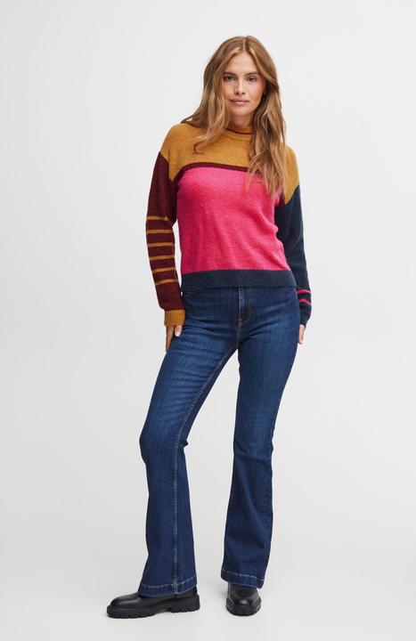 Actual product image Pulz Jeans Pulz - PZASTRID Colour Block Sweater - Sweater - 50207704 (L)