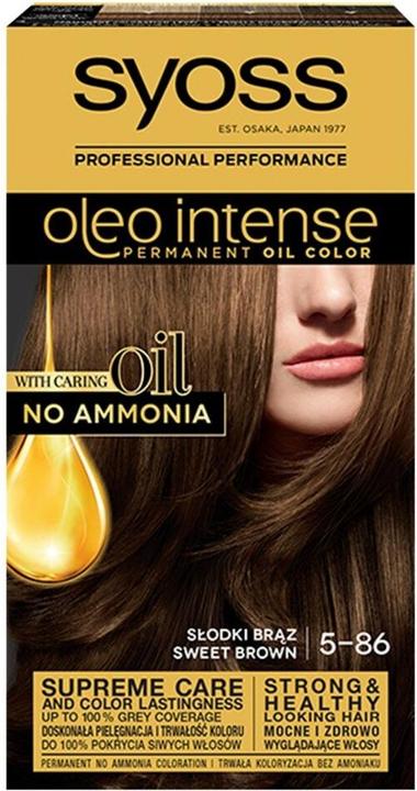 Image du produit Syoss Oleo Intense Hair Dye 5-86 Sweet Brown (5-86 Marron doux)