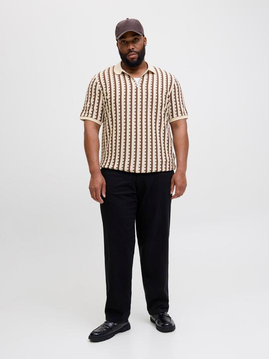 Actual product image Jack & Jones Plus Size Gestreift Poloshirt Poloshirt (3XL)
