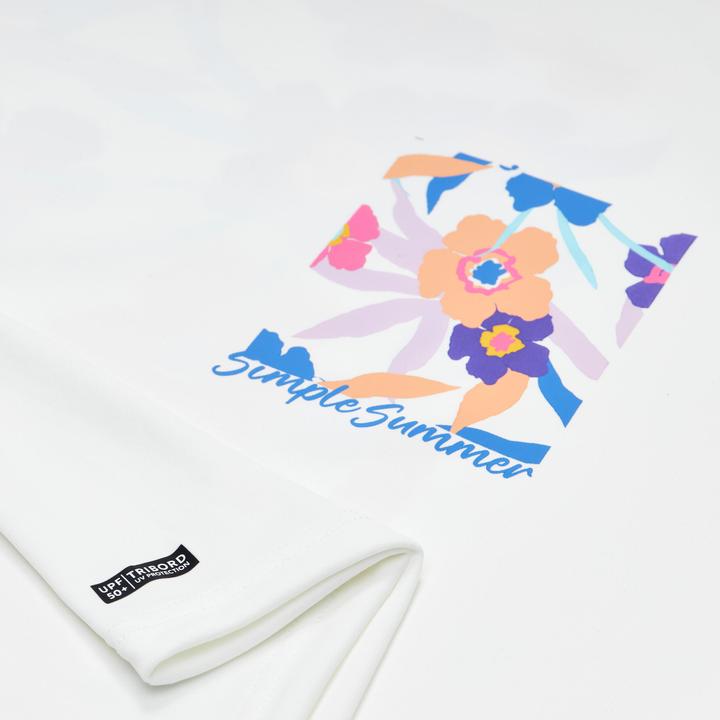 Image du produit Olaian T-shirt anti UV manches courtes surf Junior - 100 Simple blanc
