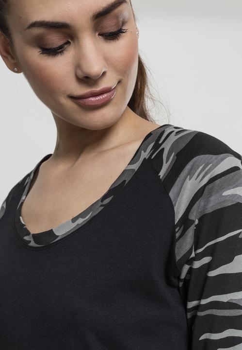 Immagine prodotto Urban Classics Tee Raglan 3/4 da donna a contrasto (XS)