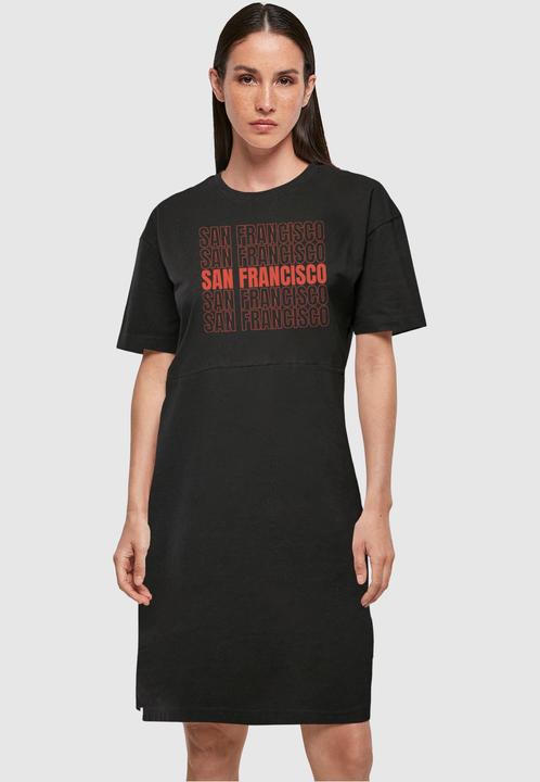Image du produit Merchcode Ladies San Francisco Organic Oversized Slit Tee Dress - 118819 (L)