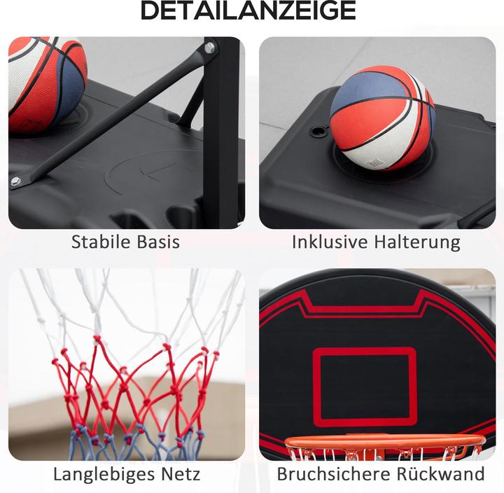 Actual product image Homcom Basketball Hoop Stand with Wheels