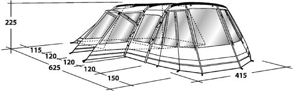 Image du produit Outwell Montana 6P (Tente tunnel, 36.80 kg, 6 personnes)