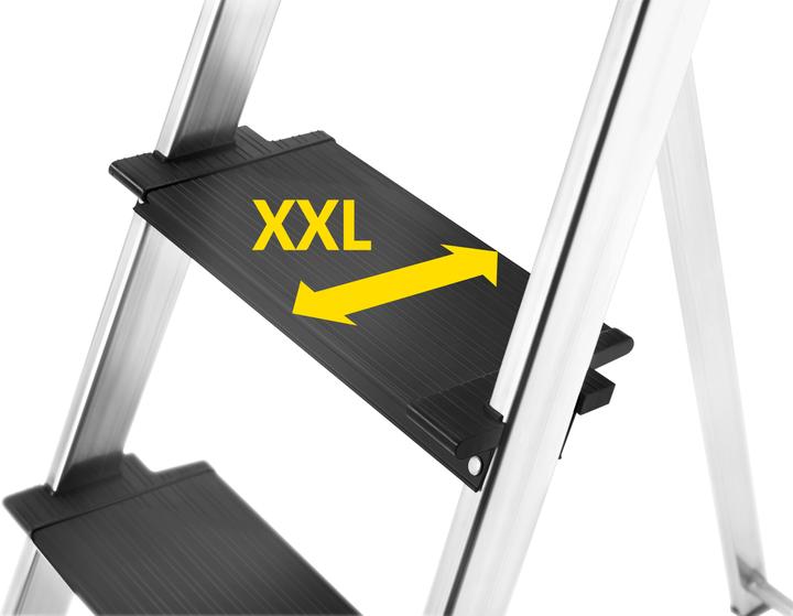 Produktbild Hailo L100 TopLine, Alu-Sicherheits-Stehleiter, 5 Stufen (Stehleiter, 101 cm)