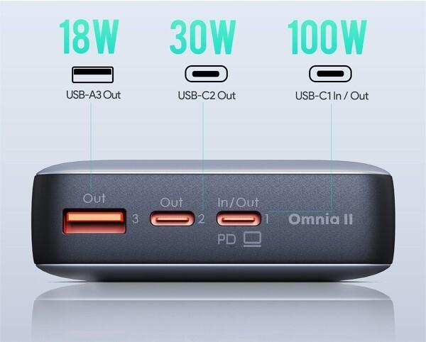 Image du produit Aukey SprintX (20000 mAh, 65 W, 74 Wh)