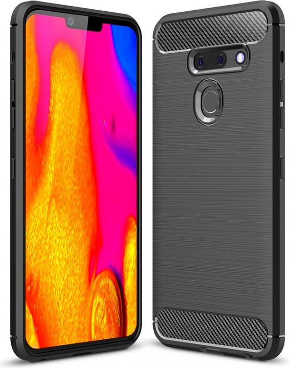 Screenguard LG G8 ThinQ Hülle Carbon Brushed Soft TPU (LG G8 ThinQ)