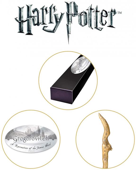 Actual product image Noble Collection Harry Potter Wand Gregorovitch (Character Edition)