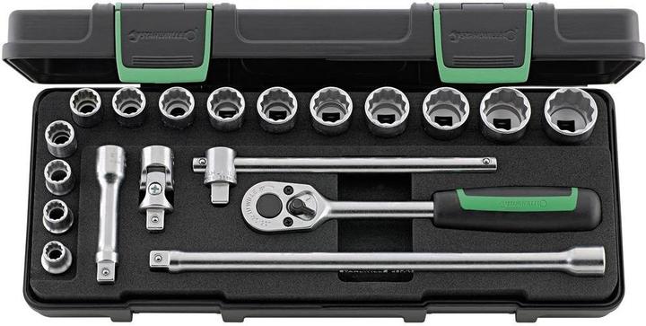 Stahlwille Steckschlüsselsatz 3/8 (10 mm) (22 mm, 8 mm, 12 mm, 9 mm, 10 mm, 14 mm, 21 mm, 18 mm, 11 mm, 16 mm, 20 mm, 19 mm, 17 mm, 15 mm, 13 mm)