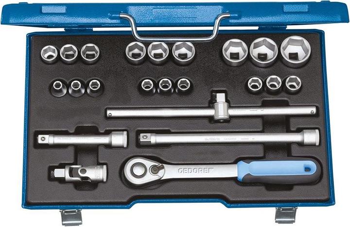Gedore Set di chiavi a bussola metriche 1/ (32 mm, 18 mm, 11 mm, 12 mm, 20 mm, 19 mm, 27 mm, 15 mm, 25 mm, 13 mm, 21 mm, 14 mm, 29 mm, 8 mm, 10 mm, 30 mm, 23 mm, 26 mm, 22 mm, 17 mm, 28 mm, 9 mm, 16 mm, 24 mm, 31 mm)