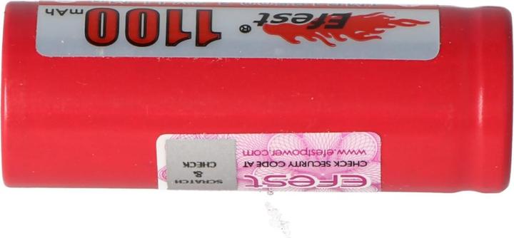 Actual product image Efest Akku IMR 18500 V1 - (Pluspol flach) (1 pcs., 18500, 1100 mAh)