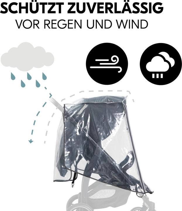 Actual product image Hauck Pushchair Raincover 4W